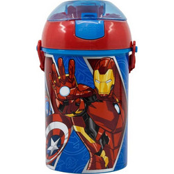 Stor Avengers Παιδικό Παγούρι Πλαστικό Μπλε Κόκκινο 450ml