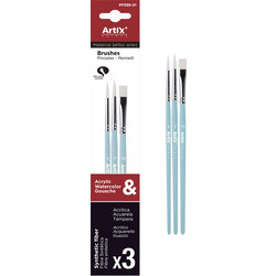 ArtiX Paints Σετ Πινέλα Ζωγραφικής 3τμχ PP399-01
