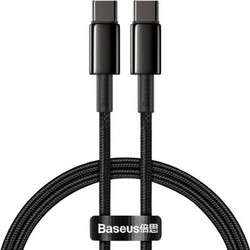 Baseus Tungsten Gold Braided USB-C to USB-C 100W 1m Black BASCATWJ-01