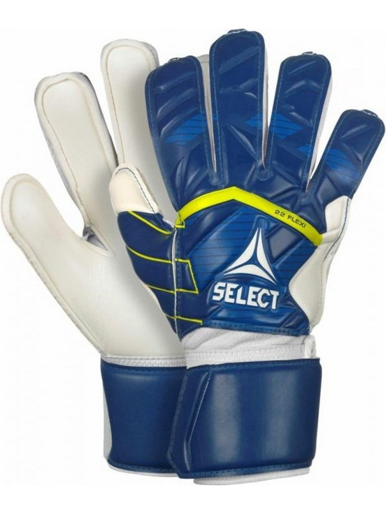 Select V24 Flexi Grip Γάντια Τερματοφύλακα με Προστατευτικά Μπλε Λευκά T26-18421