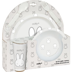 Miffy Παιδικό Σετ Φαγητού Niebla Mint Green 5τμχ