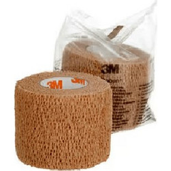 3M Coban Αυτοσυγκρατούμενος Επίδεσμος Μπεζ 5cm x 4.5m