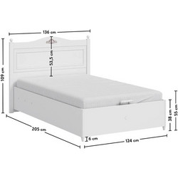 Cilek Παιδικό Κρεβάτι Ημίδιπλο για Στρώμα 120x200cm RU-1706