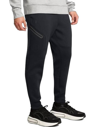 Under Armour Ανδρικό Παντελόνι Φόρμας Fleece με Λάστιχο Μαύρο 1389353-001