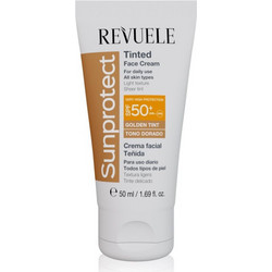 Revuele Sunprotect Golden Tint Αντηλιακή Κρέμα Προσώπου με Χρώμα SPF50+ 50ml