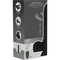 Naked Addiction Rotating & Thrusting Dong 8.6" Ρεαλιστικός Δονητής 22cm Μαύρος