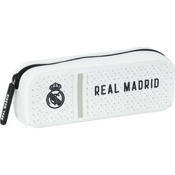 Safta Real Madrid Κασετίνα Βαρελάκι Λευκή 8412688568536