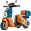 Ηλεκτροκίνητη Παιδική Vespa 6V Πορτοκαλί Y-MB6129-B