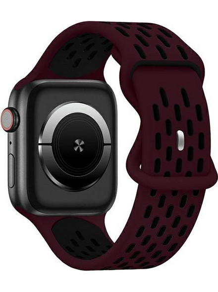 Beline New Sport Λουράκι Σιλικόνης Wine Red (Apple Watch 42 / 44 / 45 / 49mm)
