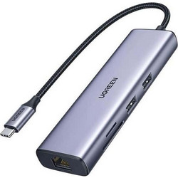 Ugreen CM512 USB-C Docking Station με HDMI 4K PD Ethernet