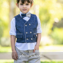 Stova Bambini Βαπτιστικό Κοστούμι με Παντελόνι Πουκάμισο & Γιλέκο 6τμχ SS23-B17