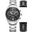 Roamer Gran Sportivo Ανδρικό Ρολόι Χρονογράφος με Ασημί Μεταλλικό Μπρασελέ 978818418520