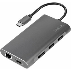 LogiLink UA0382 USB-C Docking Station με DisplayPort / HDMI Ethernet