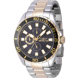 Invicta Pro Diver Ανδρικό Ρολόι με Ασημί Χρυσό Μεταλλικό Μπρασελέ 47557