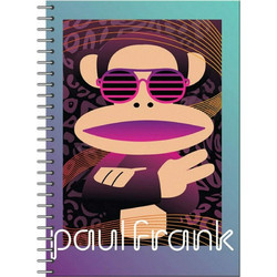 Back Me UP Paul Frank Disko Skins-Animal Σπιράλ Τετράδιο Ριγέ A4 70 Φύλλων 2 Θεμάτων Τιρκουάζ 346-66440