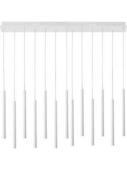 LUCE Ambiente Led-Pype-SQ13-Bco Κρεμαστό Φωτιστικό Οροφής Πολύφωτο LED Λευκό