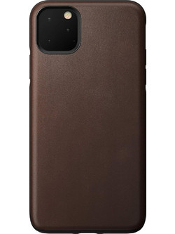 Nomad Rugged Horween Leather Back Cover Rustic Brown (iPhone 11 Pro)