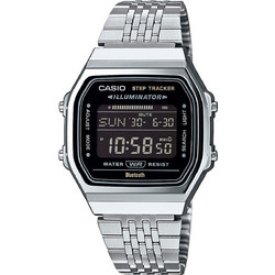 Casio Vintage Ψηφιακό Ανδρικό Ρολόι Χρονογράφος με Ασημί Μεταλλικό Μπρασελέ ABL-100WE-1BEF