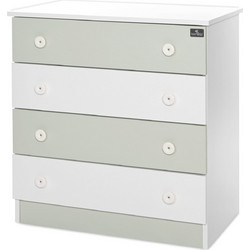 Lorelli New Βρεφική Συρταριέρα Λευκή Πράσινο Mint 81x50x86cm 10170070040A