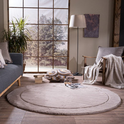 Teoran Floor Χαλί Στρογγυλό Shaggy 160cm 03