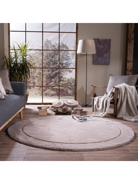 Teoran Floor Χαλί Στρογγυλό Shaggy 160cm 03