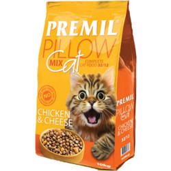 Premil Pillow Mix Cat Chicken & Cheese 10kg