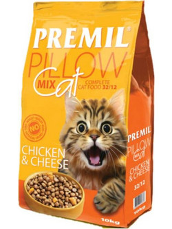 Premil Pillow Mix Cat Chicken & Cheese 10kg