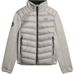 Superdry 'Storm Knit Hybrid Ανδρικό Μπουφάν Χειμωνιάτικο Puffer Γκρι M5011916A-07Q