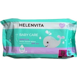 Helenvita Baby Care Sensitive Μωρομάντηλα με Νερό Χωρίς Οινόπνευμα Άρωμα & Parabens 3x64τμχ