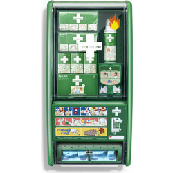Cederroth First Aid & Burn Station Κουτί Φαρμακείου Τοίχου Πράσινο