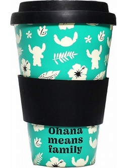 Disney Ποτήρι Καφέ Πλαστικό Diney Lilo & Stitch Τιρκουάζ 400ml 5055453494291