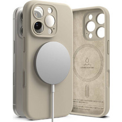 Ringke Silicone Magnetic MagSafe Back Cover Stone (iPhone 16 Pro)