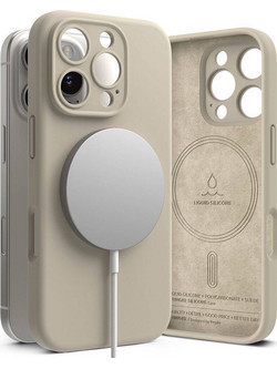 Ringke Silicone Magnetic MagSafe Back Cover Stone (iPhone 16 Pro)