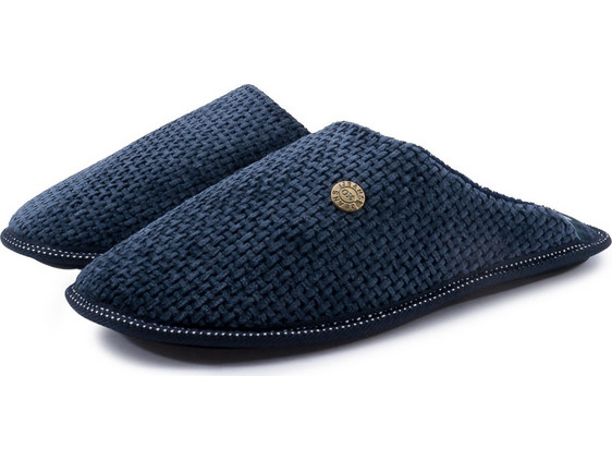 B-Soft Χειμερινές Ανδρικές Παντόφλες Navy Μπλε 56-6224