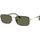 Ray-Ban RB3746 3177 Ανδρικά Γυαλιά Ηλίου Ορθογώνια Μεταλλικά Χρυσά με Πράσινο Φακό