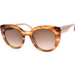 Lancel LA91014 C02 Γυναικεία Γυαλιά Ηλίου Πεταλούδα Κοκάλινα Καφέ με Καφέ Φακό
