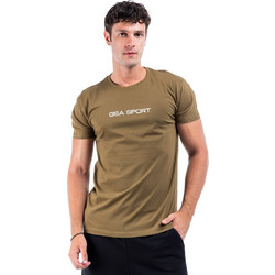 GSA Sport Logo Ανδρικό Αθλητικό T-Shirt Χακί 28-1401-33