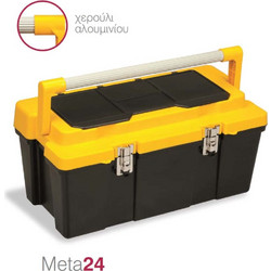 Terry 175201.0112 Βαλίτσα Εργαλείων Πλαστική με Ταμπακιέρα Αδιάβροχη Μ60.7xΠ31.4xΥ27.7cm