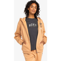 Roxy Surf Stoked Γυναικεία Ζακέτα Φούτερ Μακριά με Κουκούλα και Φερμουάρ Πορτοκαλί ERJFT04853-CLB0