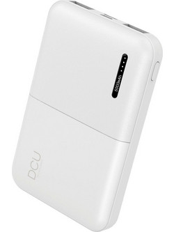 DCU Power Bank 5000mAh με 2 Θύρες USB-A White