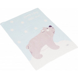 Cangaroo Dreamy Bear Κουβέρτα Αγκαλιάς Βελουτέ 75x100 Γαλάζια