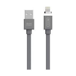 Allocacoc Magnetic Flat USB-A to Lightning Cable 1.5m Grey 8719186013842