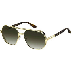 Marc Jacobs MARC784S 06J9K Ανδρικά Γυαλιά Ηλίου Τετράγωνα Μεταλλικά Μαύρο Χρυσό με Μαύρο Degradee Φακό