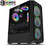 Armaggeddon Tritron Pro 100 Black Gaming Midi Tower Κουτί Υπολογιστή RGB με Πλαϊνό Παράθυρο