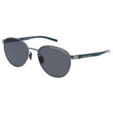 Porsche Design 8945 C Ανδρικά Γυαλιά Ηλίου Στρογγυλά Κοκάλινα Μαύρα με Μαύρο Φακό