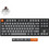 Keychron K8 Max QMK Aluminum Ασύρματο Μηχανικό Gaming Πληκτρολόγιο TenKeyLess με Keychron Super Brown Διακόπτες RGB Black