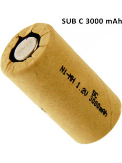 Rechargeable Sub-C 3000mAh 1τμχ