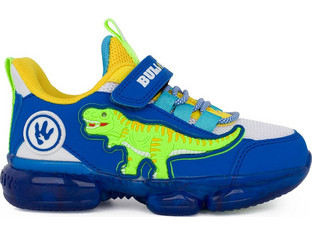 Bull Boys Παιδικά Sneakers με Φωτάκια Μπλε Lime DNAR5008-BIRY
