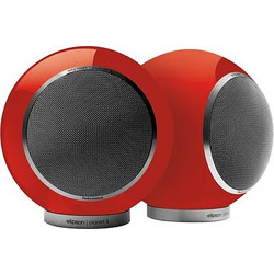 Elipson Planet L Ζεύγος Ηχείων Hi-Fi Βιβλιοθήκης 80W 2 Δρόμων Brilliant Red