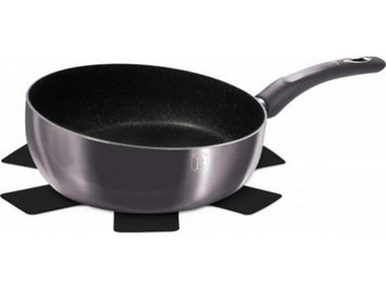Berlinger Haus Pan Metallic Line Τηγάνι Αλουμινίου Αντικολλητικό Μαρμάρινη Επίστρωση 26cm BH-6906